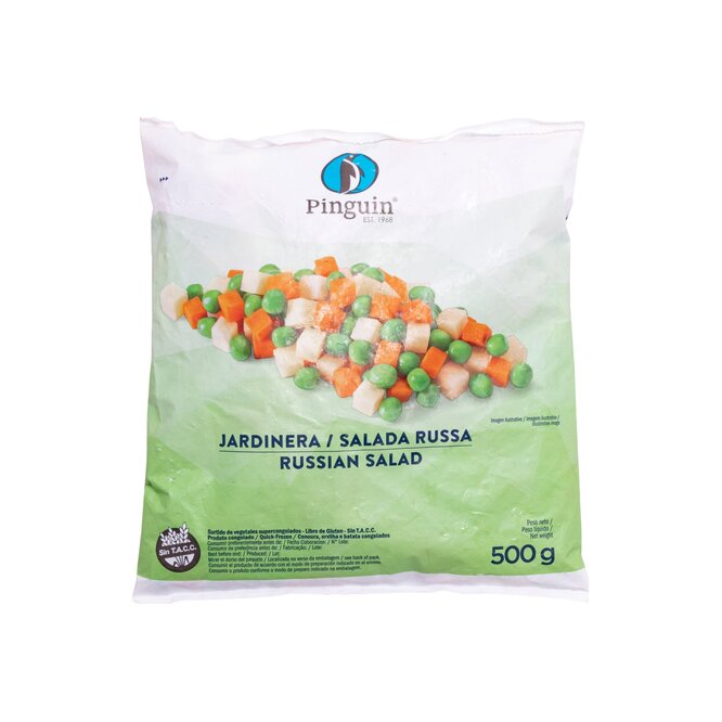 Jardinera rusa super congeladas Pinguin 500 Gr
