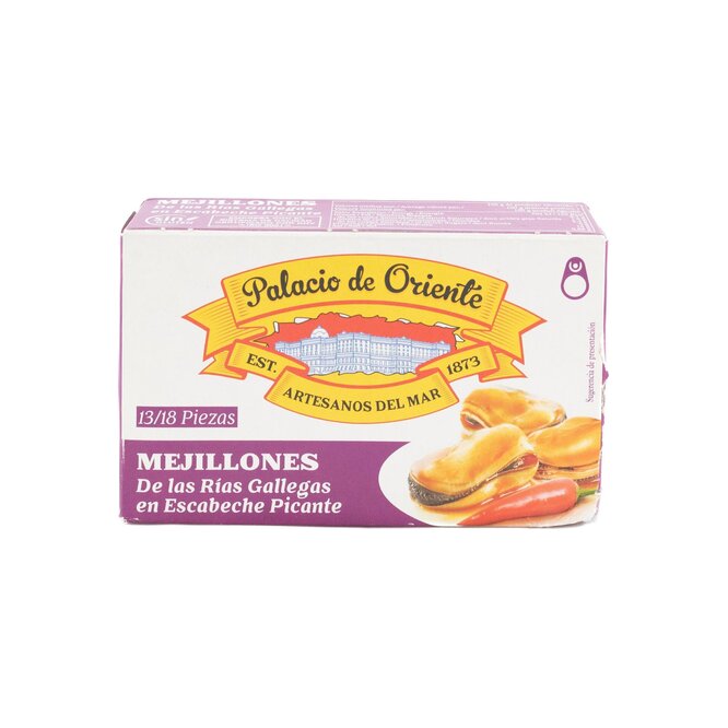MEJILLON E/ESCABECHE PICANTE 115GR PALAC