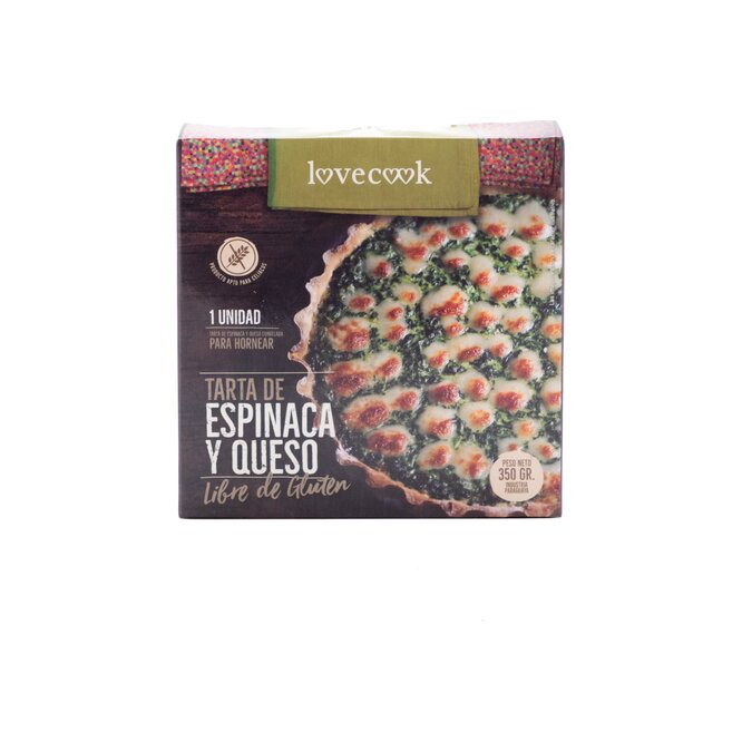 TARTA D/ESPINACA Y QUESO LIBRE GLUTEN LO