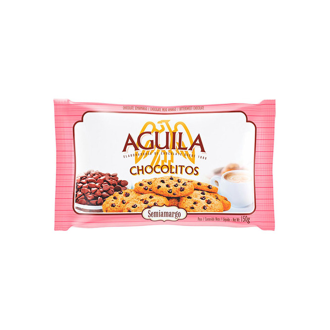 Chocolate pepitas semi amargo Águila 24 gramos