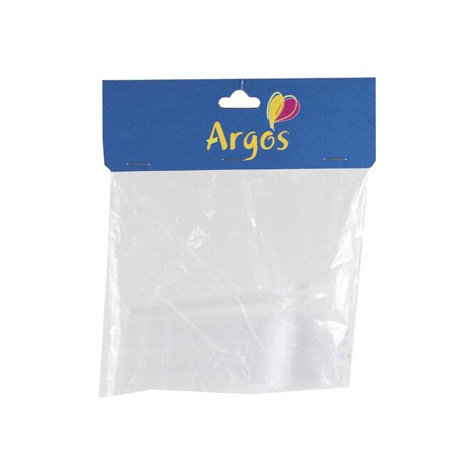 Cucharitas color blanco en paquete Argos 30 unidades