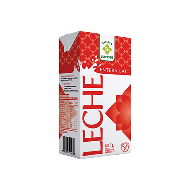 Leche entera uat tetra Superseis 1 litro