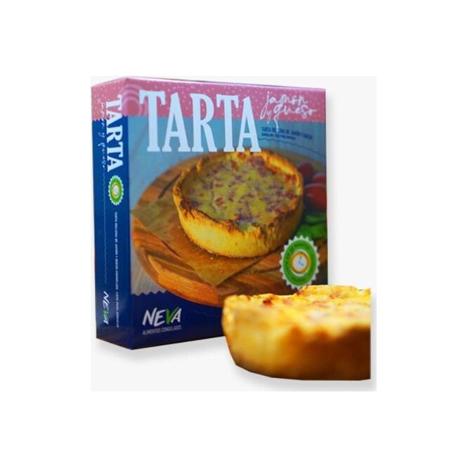 Tarta de jamón y queso congelada paquete Neva 250 gramos