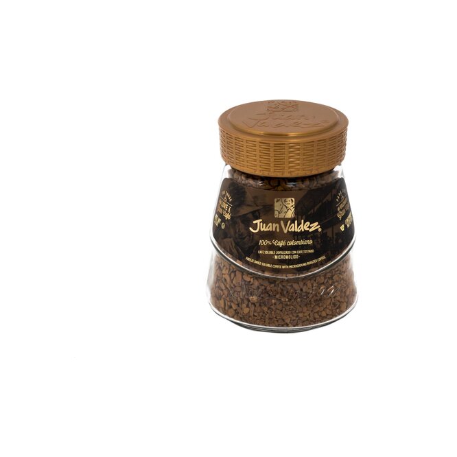 Café soluble liofilizado en frasco Juan Valdez 95 gramos