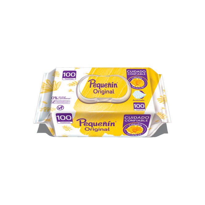  TOALLAS HUMEDAS PEQUEÑIN ORIGINAL100 UN