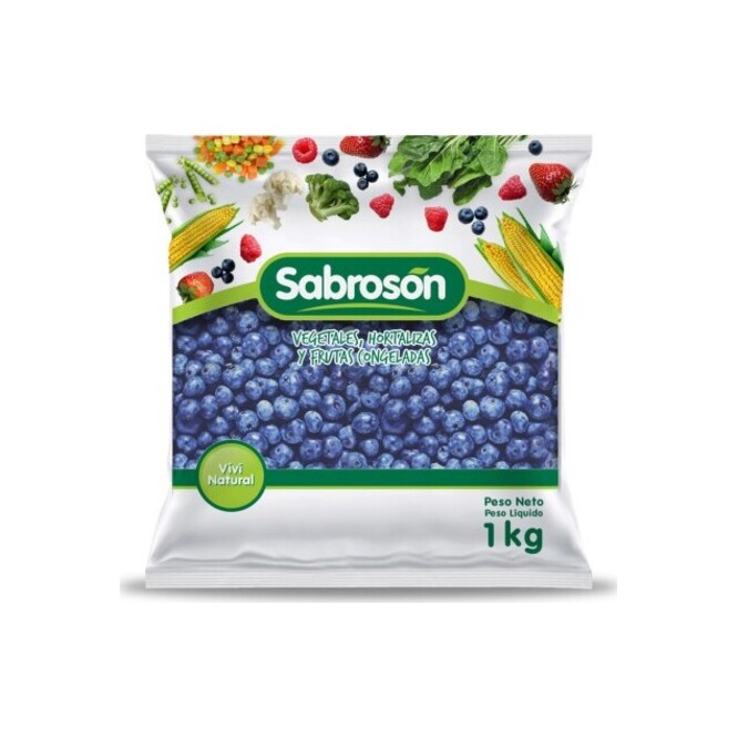 Arándanos Enteros Congelados Sabrosón 1 kilo