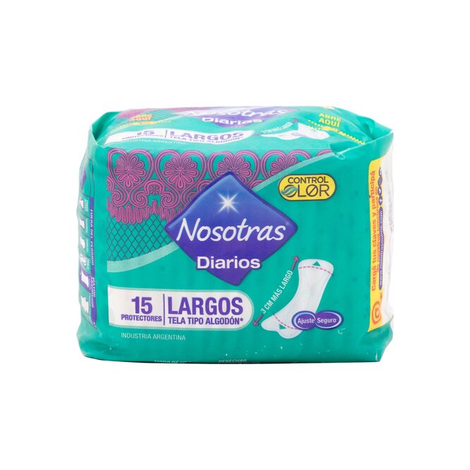 PROTECTOR NOSOTRAS DIARIOS LARGOS 15UN