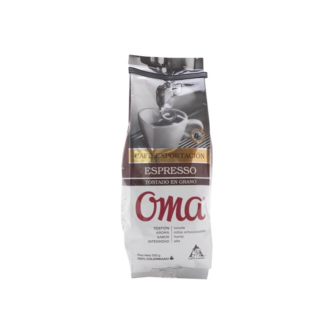 CAFE ESPRESSO TOSTADO E/GRANO OMA 500GR