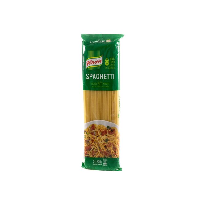 FIDEOS KNORR SPAGHETTI 400GR PAQ