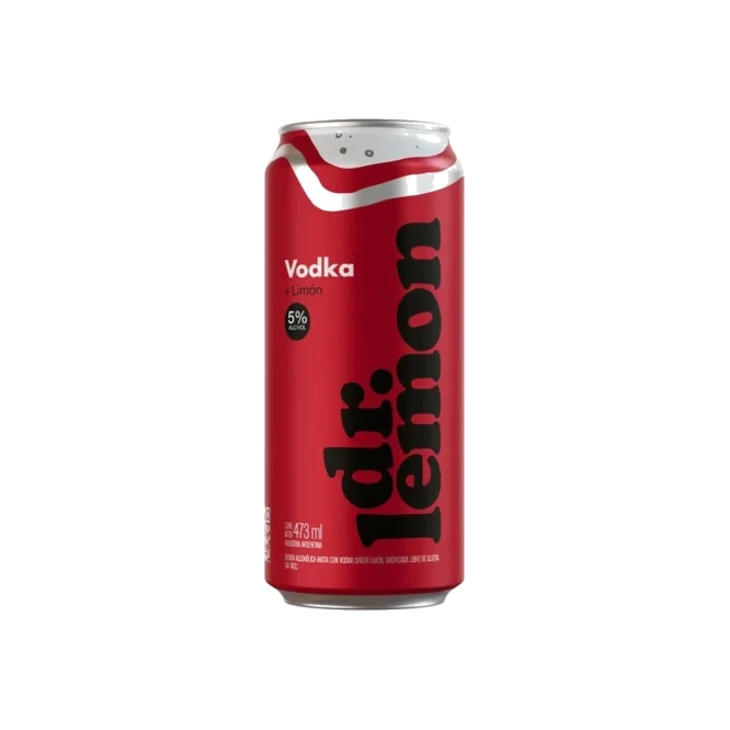 Vodka Sabor limón en lata Dr. Lemon 473 ml