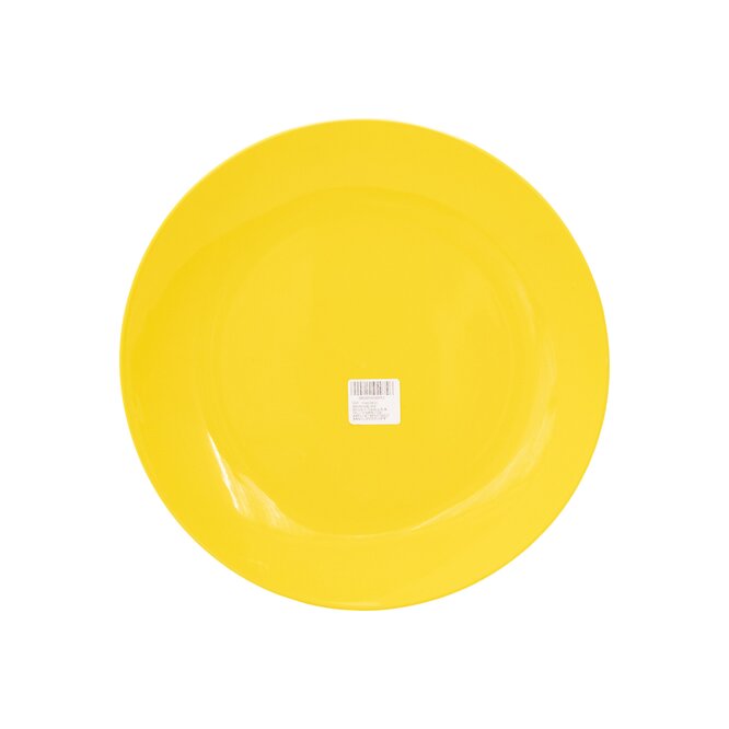 PLATO DE PORCELANA COLOR AMARILLO MAST