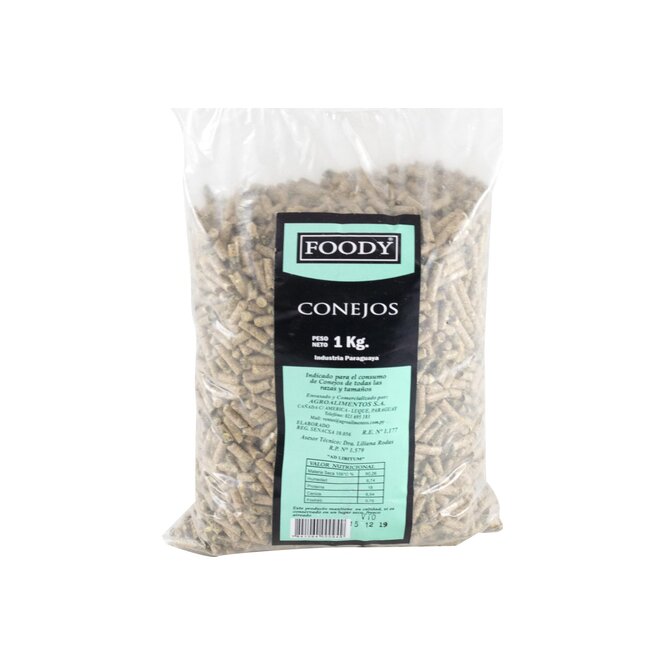 Alimento Para Conejo Foody Plas 1 kilo