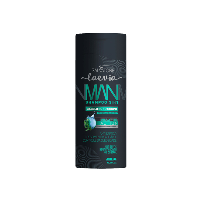 SHAMPOO 3 EN 1 EUCALIPTUS 400 ML LAEVIA