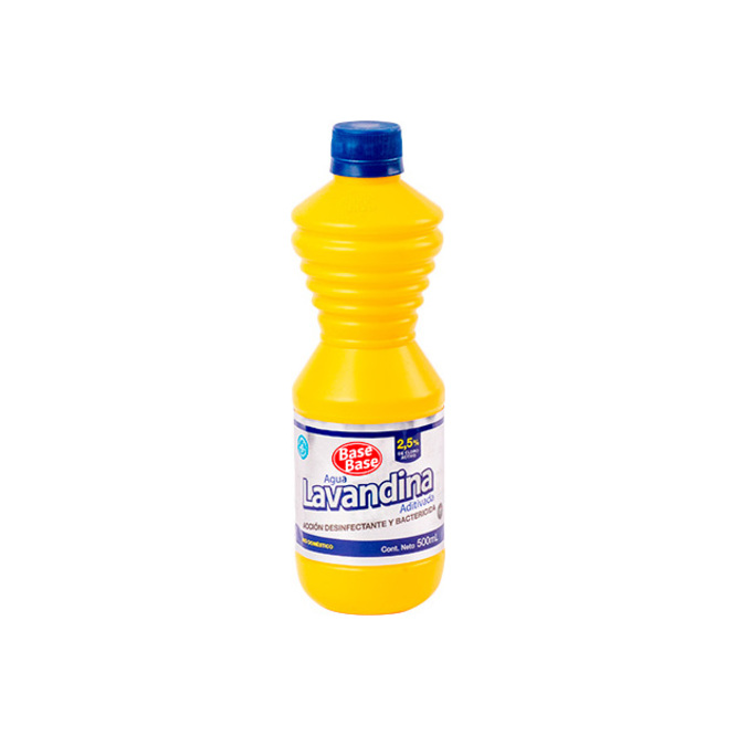 Lavandina 2,5% en botella Base Base 500 ml