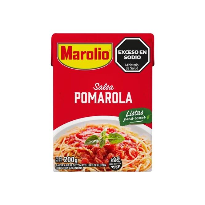 Salsa pomarola tetra Marolio 200 gramos