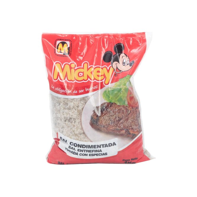 Sal Entrefina Yodada con Especias Mickey 1 kilo