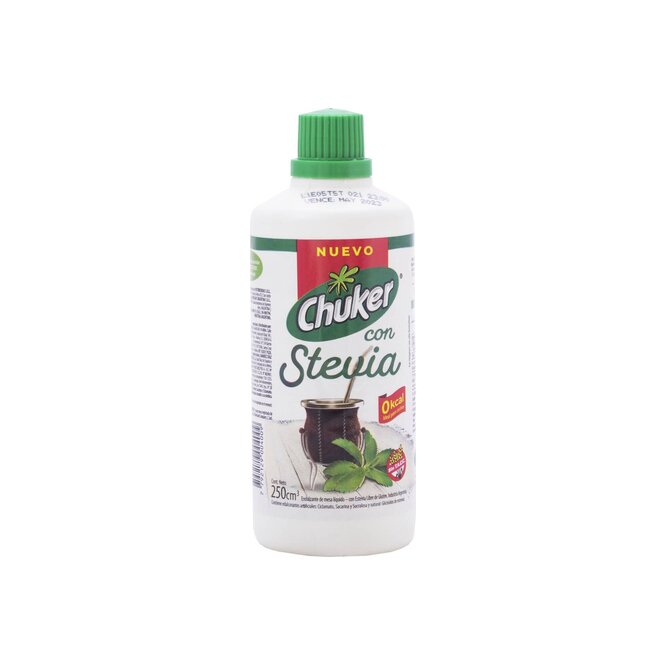 EDULCORANTE LIQUIDO CHUKER C/STEVIA 250M