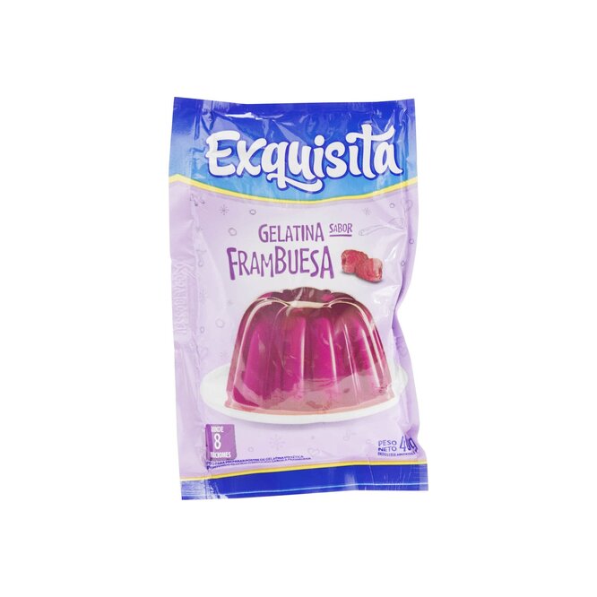 GELATINA SABOR FRAMBUESA EXQUISITA 40GR