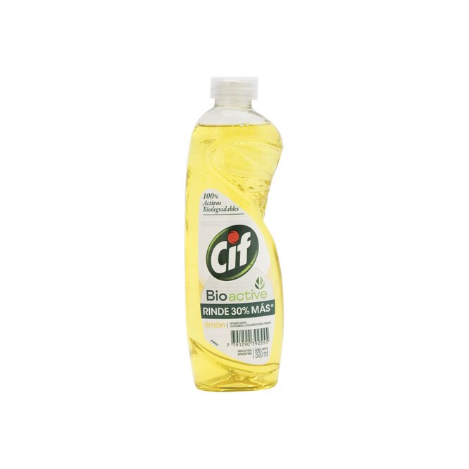 DETERGENTE CIF BIOACTIVE LIMON 300ML