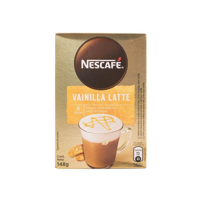 Café Instantáneo Sabor Vainilla en Sobres Nestlé 8 unidades