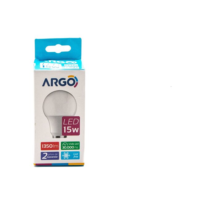 LAMPARA LED 15W ARGO LUZ FRIA 6500K E27