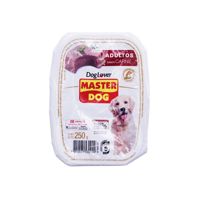 ALIMENTO P/PERRO MASTER DOG CARNE 250GR