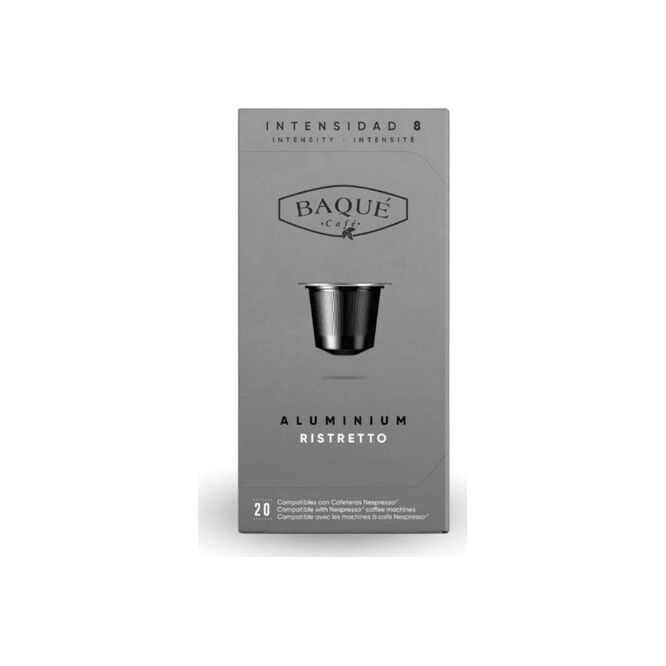 Café Ristretto en cápsulas Baque 20 unidades