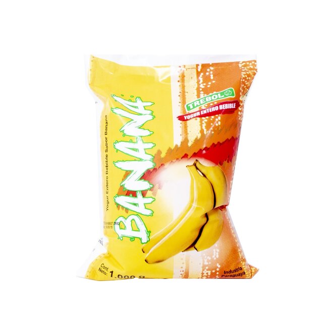 Yogurt sabor banana sachet Trébol 1 litro