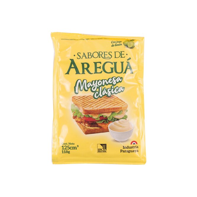 Mayonesa clásica frasco Sabores de Areguá 118 gramos