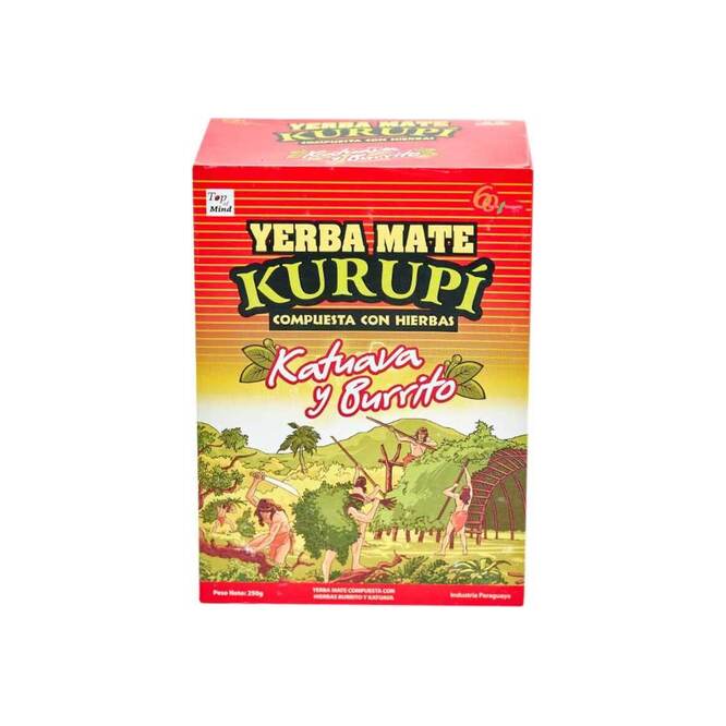 Yerba mate compuesta energizante en paquete Kurupi 250 gramos