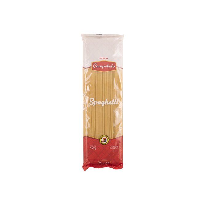 Fideo spaghetti paquete Campobello 400 gramos