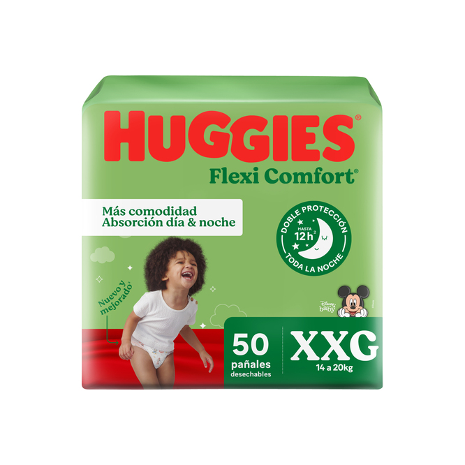 Pañal desechable tamaño XXG Huggies 50 unidades
