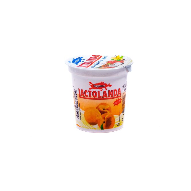 Yogurt entero sabor durazno pote Lactolanda 140 ml