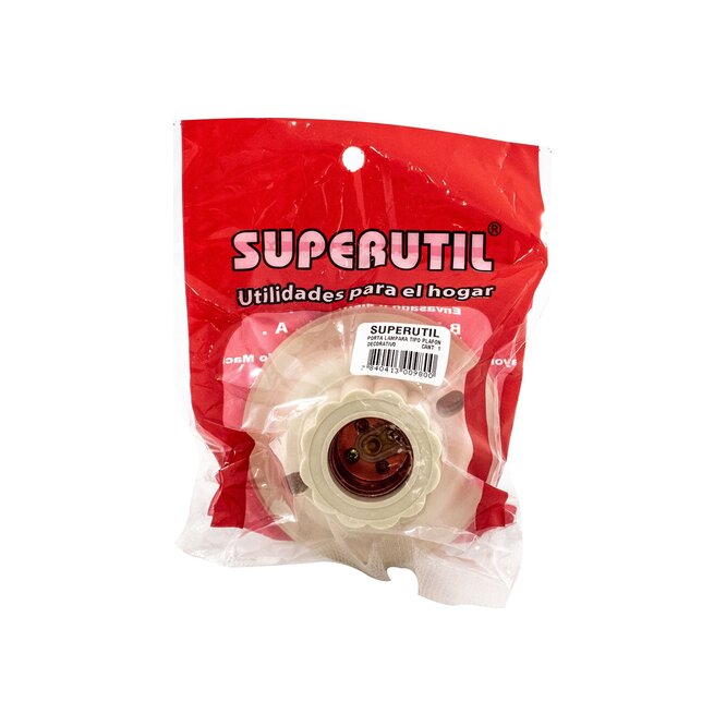 PORTA LAMPARA TIPO PLAFON DECORATIVO SUP