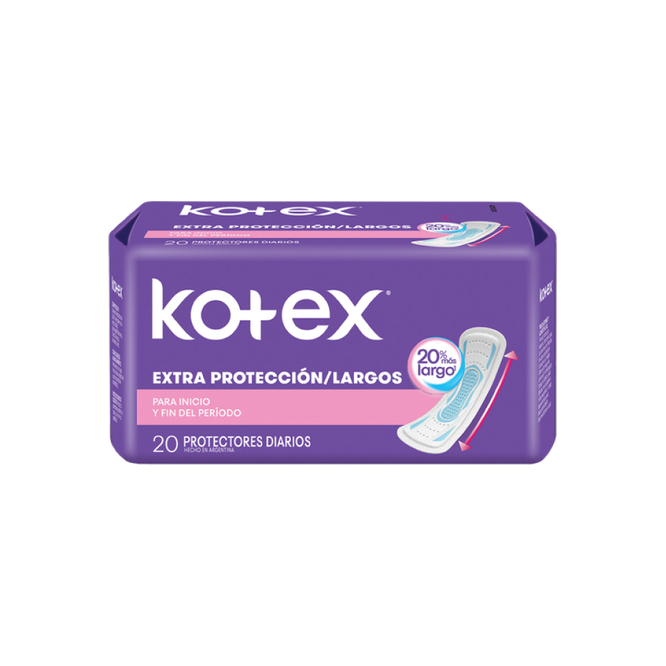 Protector Diario Largo Kotex 20 unidades