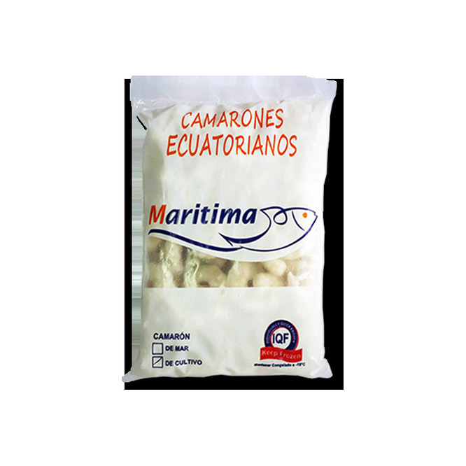 Cola de camarón cruda pelada y desvenada Marítima 500 gramos