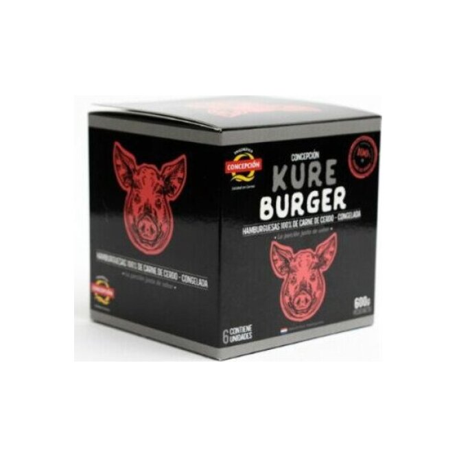 HAMBURGUESA DE CERDO KURE BURGER X6UN