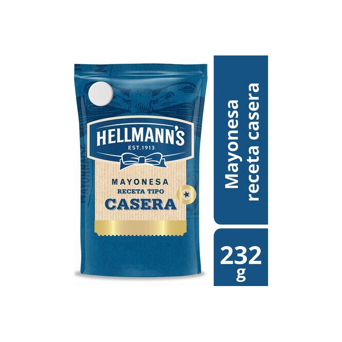 Mayonesa casera en doy pack Hellmann's 232 gramos
