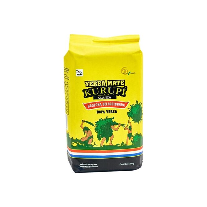 Yerba mate clásica en paquete Kurupi 250 gramos