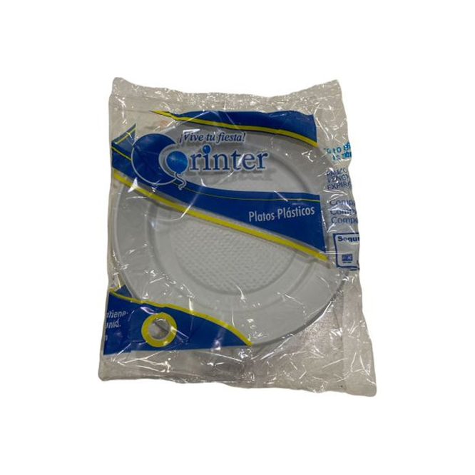 Plato blanco 15 cm Corinter 10 unidades
