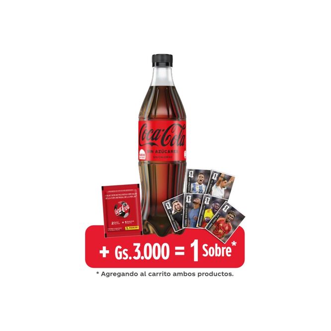 Gaseosa Sin Azúcares Descartable Coca Cola 500 ml