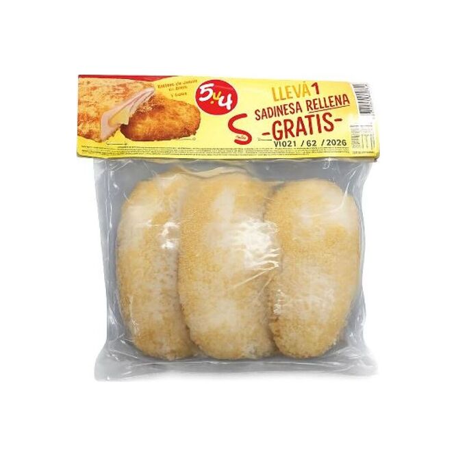 Sadinesa rellena con jamón de pavo y queso Sadia 5 unidades