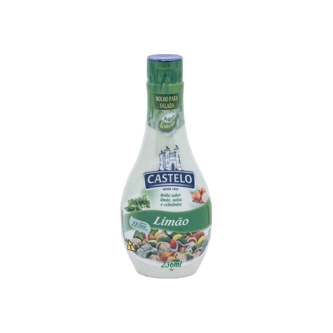 SALSA P/ENSALADA LIMON 236GR CASTELO PLA