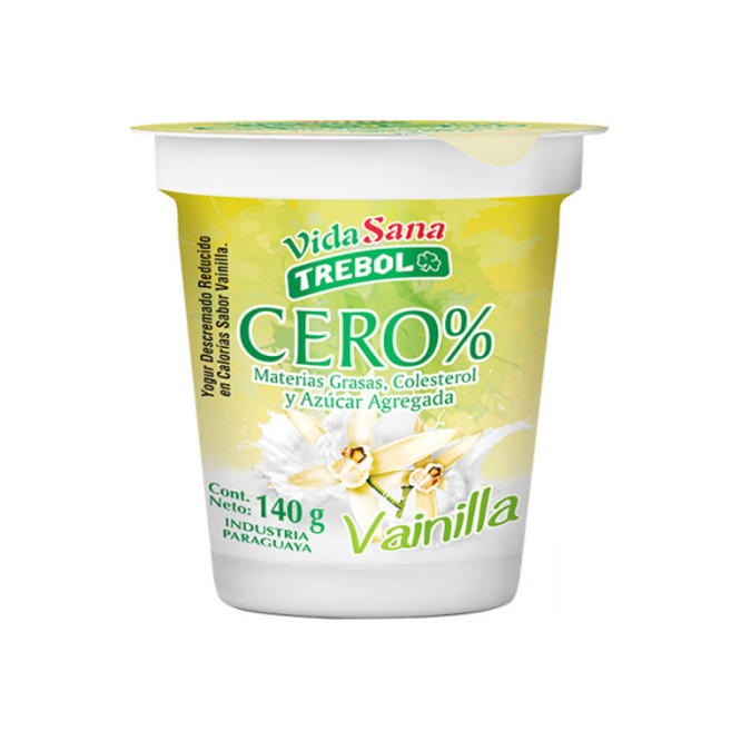 Yogurt dietético vainilla pote Trébol 140 ml