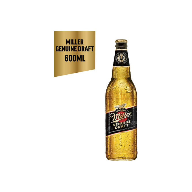 Cerveza Genuine Draft en Botella Miller 600 ml