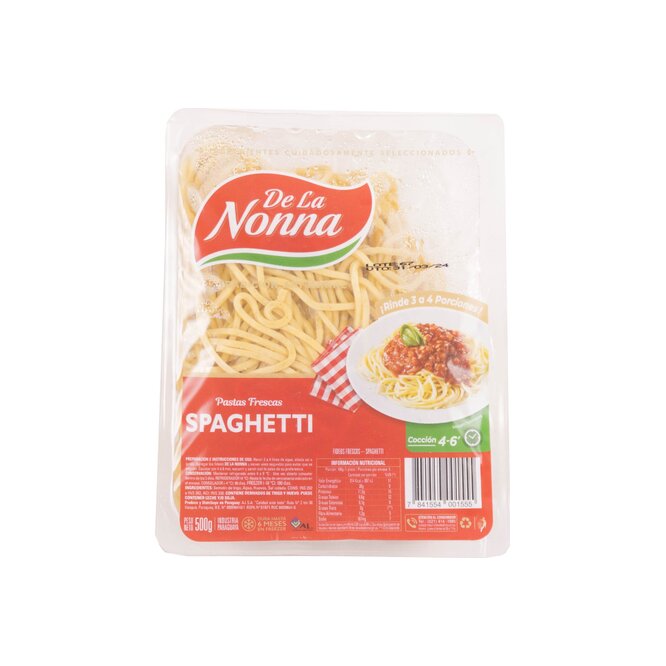 Spaguetti fresco paquete La Nonna 500 gramos