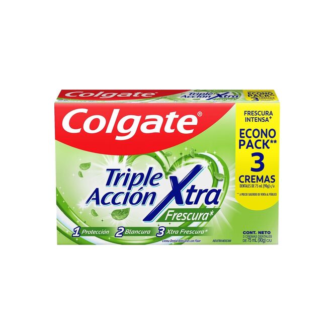 Crema dental familiar triple acción x3 Colgate