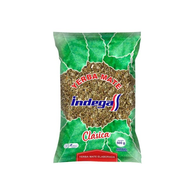 Yerba mate clásica paquete Indega 500 gramos