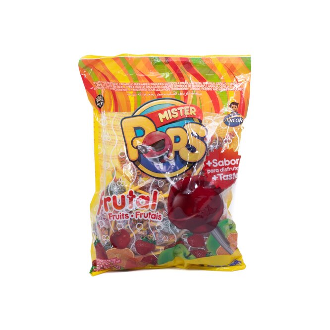 Chupetines frutales Mister Pops 50 unidades
