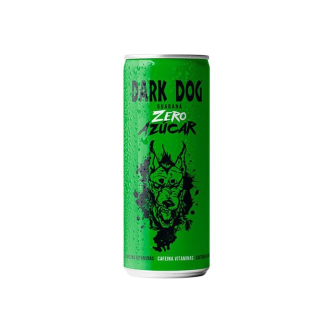 Energizante sin Azúcar Guaraná en Lata Dark Dog 330 ml